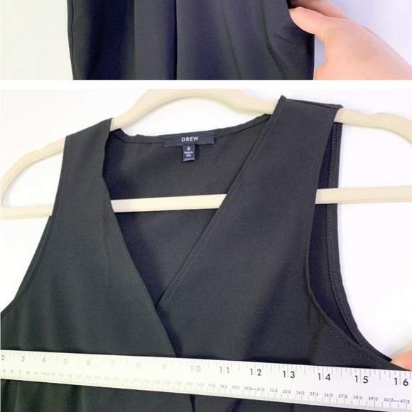 Drew Faux Wrap Fitted Wide Leg Sleeveless Jumpsuit (Small & Medium) - Picture 3 of 4